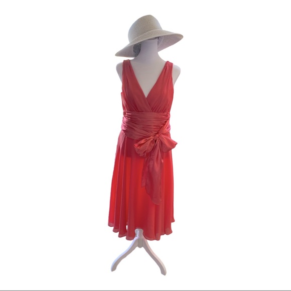 Chadwicks Coral Colored Dress - Picture 2 of 8